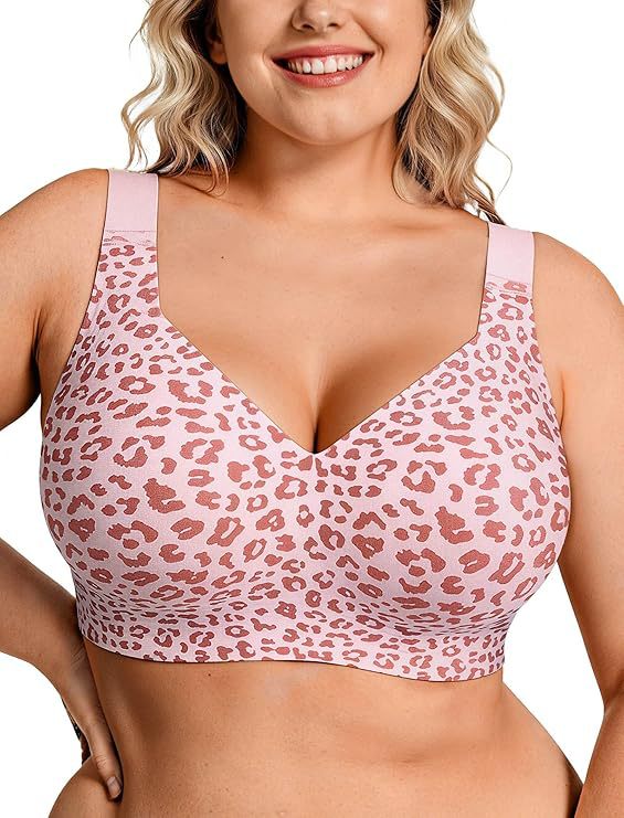 Plunge Bra Push Up - Biustonosz bez fiszbinów plus size, żelowy,