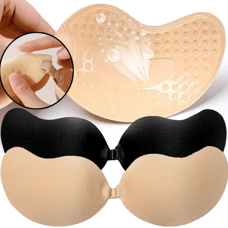 Plunge Bra Push Up - Wielorazowe samoprzylepne nakładki na sutki, rozmiary