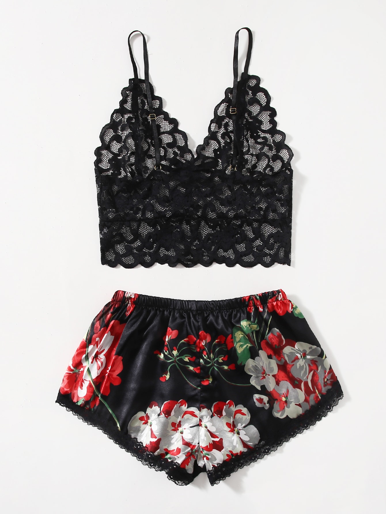 Koronkowy komplet piżamowy dla – Lace Bralette Set recenzja i cena